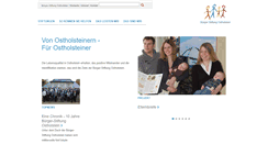 Desktop Screenshot of buerger-stiftung-ostholstein.de